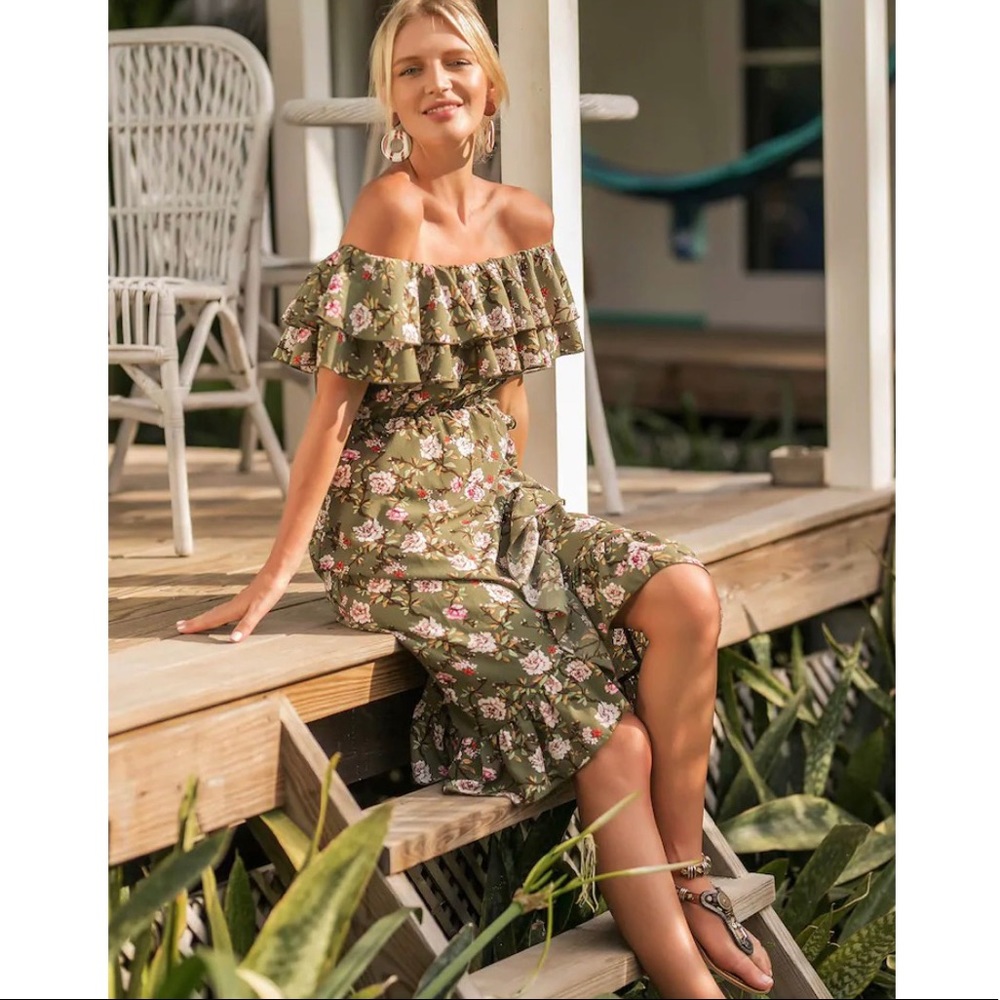 NEW Ruffle Hem Dress